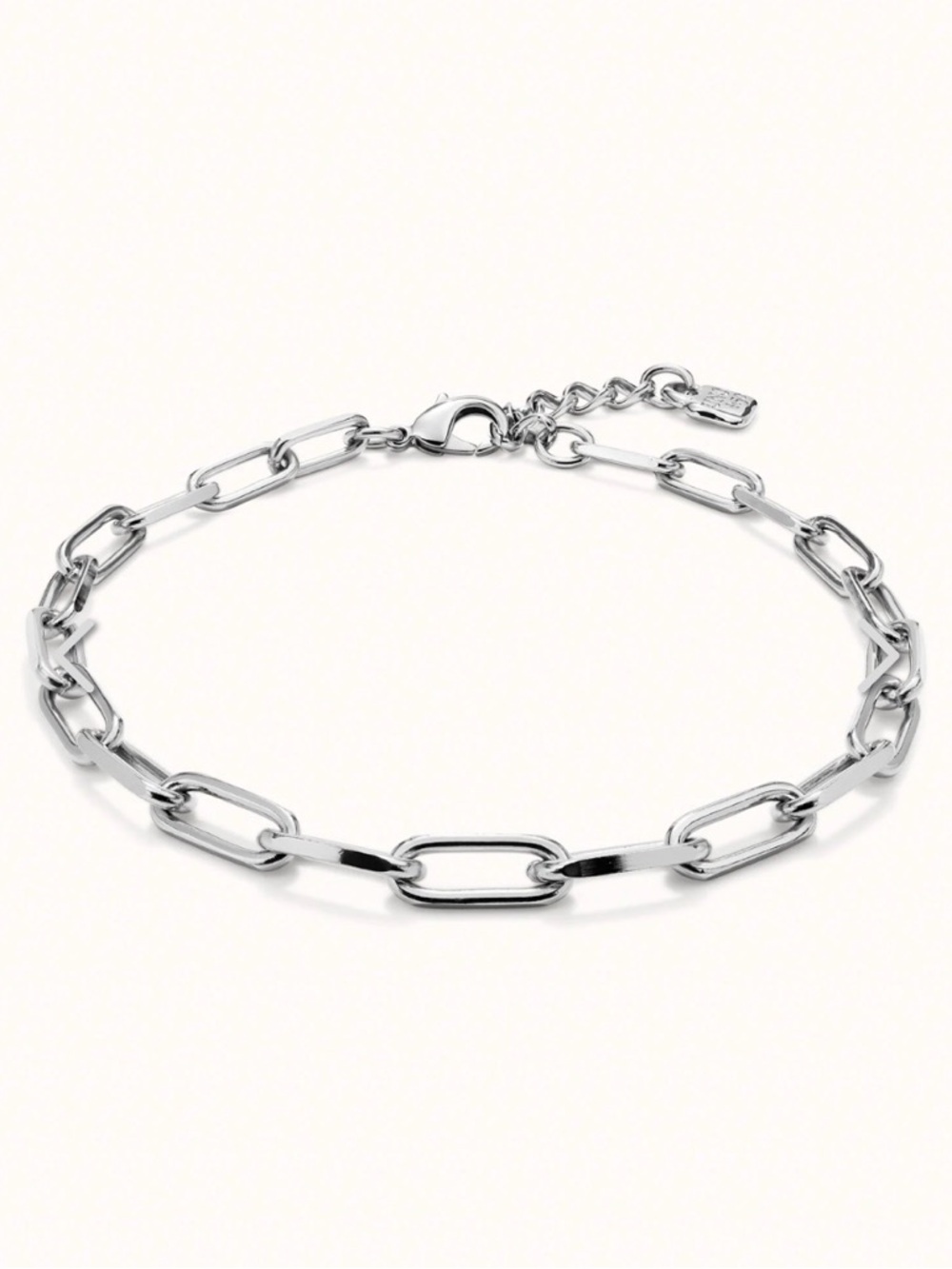 Uno de 50 Short oval link chain necklace 18”